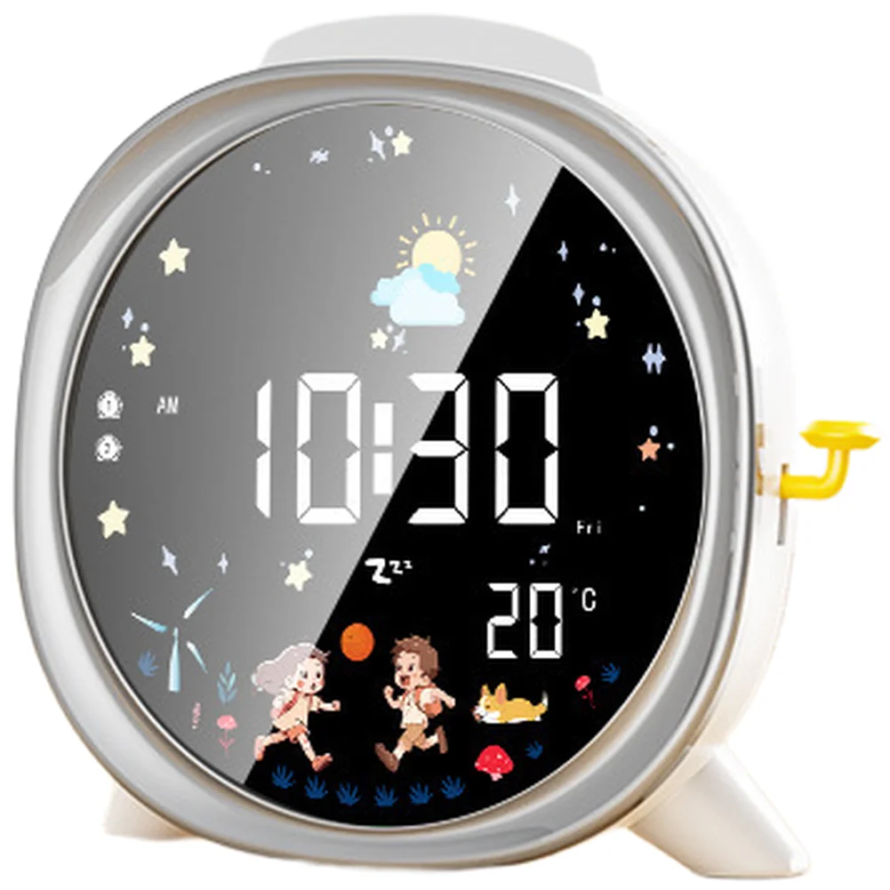 Silent Alarm Clock LED LCD Alarm Clock Bedroom Night Light For Bedroom For Office Creative Digital Alarm Clock