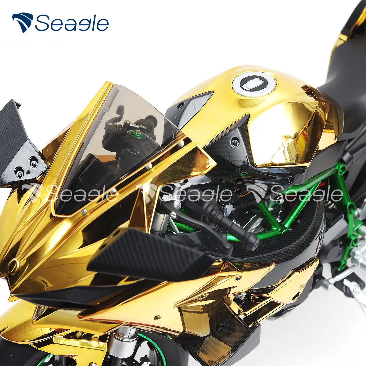 1:6 H2R Alloy Racing Motorcycle Collection Big Size Gift Box Simulation Diecast Spray Motorbike Model Gift for Man Boy