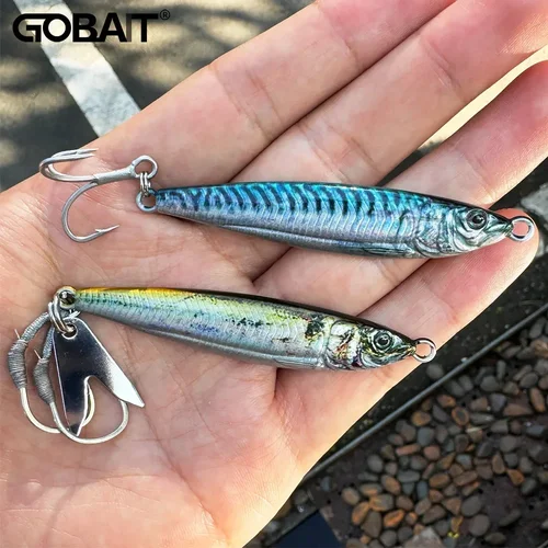 Cebo de plantilla de Metal, 20g, 30g, 40g, Spinner que se hunde, Color de ojo 3D, equipo giratorio láser, aparejos de Pesca, anzuelo de hoja, Swimbait, señuelo VIB