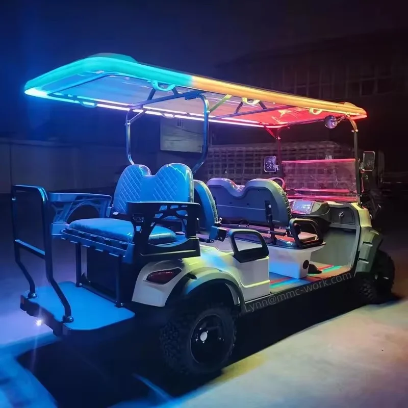 

MMC Support Customized color 4 Seat New styles Electric off-road Golf Cart Lead Acid Battery Electric Mini Golf Cart