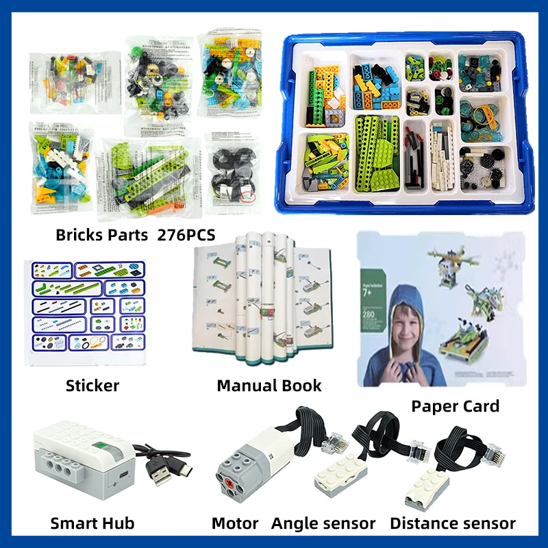 NEW WeDo 2.0 Core Set Robotics STEAM Boxed Kit Compatible with 45300 We-Do Building Blocks DIY Educational Toys Christmas Gifts