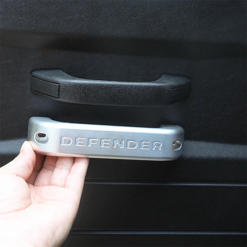 

For Land Rover Defender 90 110 2004-2018 Aluminum Alloy Car Interior Door Grab Handle Frame Trim Interior Details Car Accessory