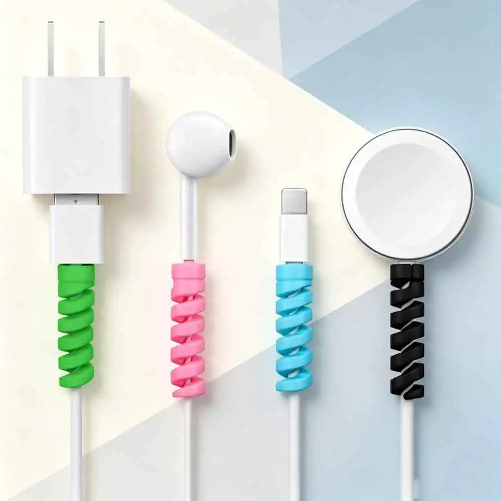 Charging Data Cable USB Charger  ProtectorFor Mouse Phones Earphone Cord Protective Sleeve Holder Ties Management Wire Organize