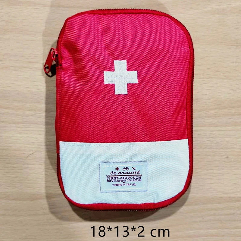 Portable First Aid Medical Kit Travel Outdoor Camping Emergency Medicine Storage Bag Travel Mini EDC Pouch Organizer Pill Case