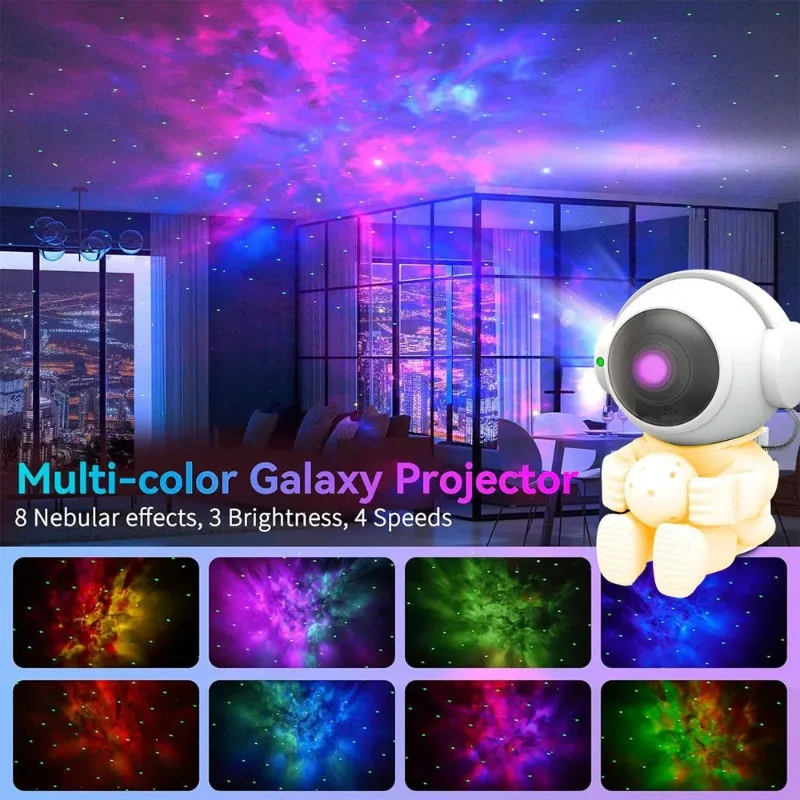 Starry Sky Galaxy Projector Night Light Star Desk Lamps Romantic Projection Atmosphere Lamp For Room Decor Gifts