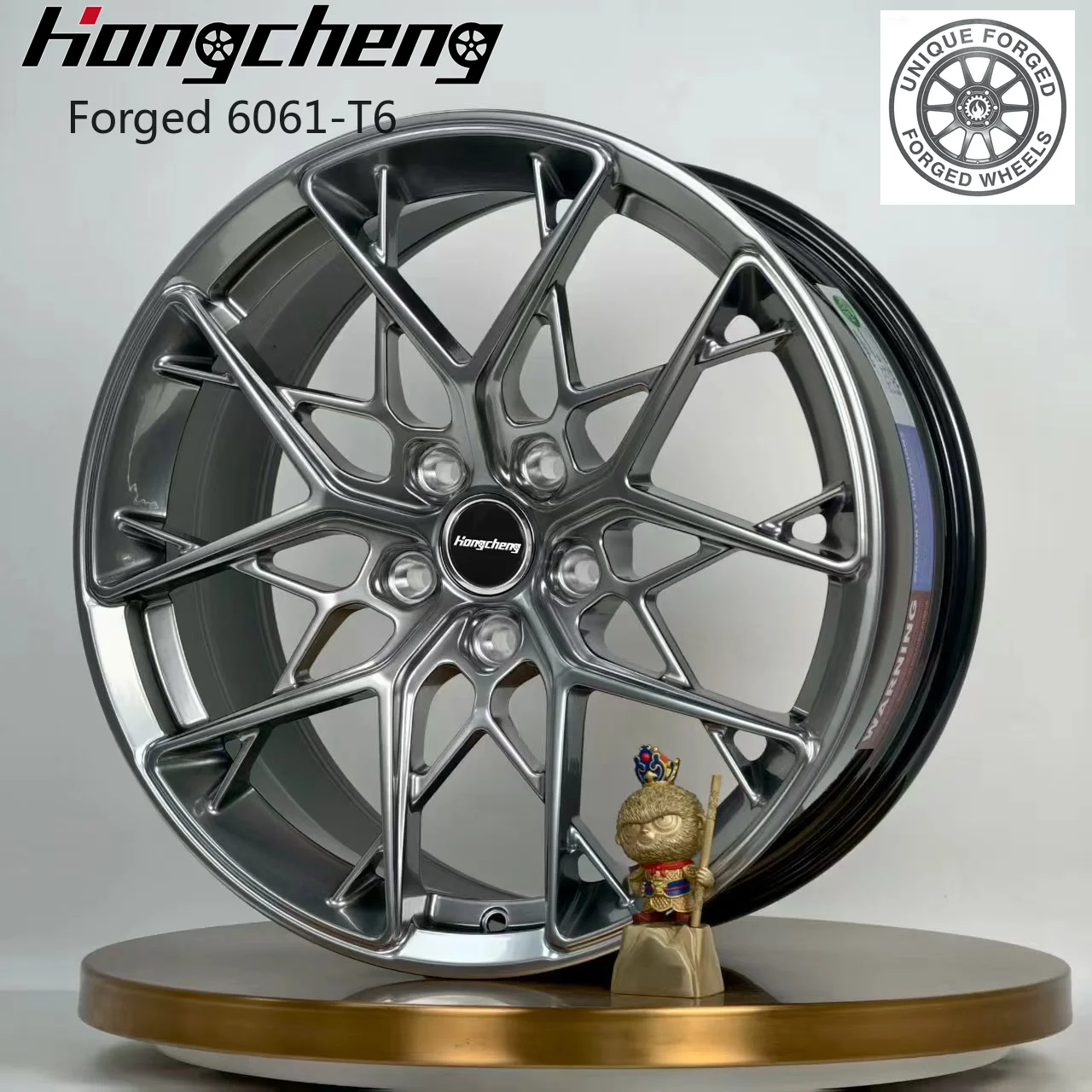 

2026 New Design Customizable 1/2 Piece 17-24inch Black Rim Alloy Forged Wheels 5x114.3 5x120 5x127