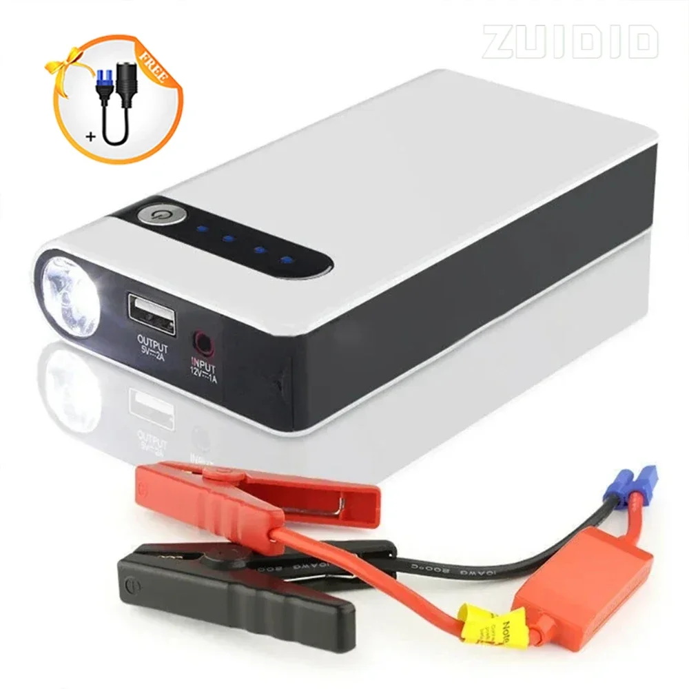 New 20000mAh Car Jump Starter 400A Battery Charger Emergency Power Bank Booster Starting Device With LED Lighting For 12V Cars