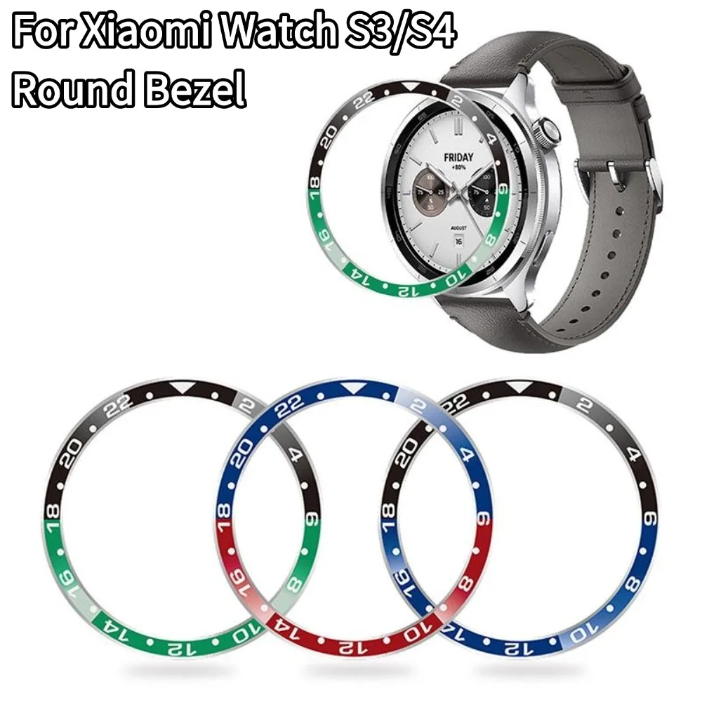 

1Pc For Xiaomi Watch S3/S4 Scale Bezel Metal Round Bezel Case Precise Fit Secure Durability Scratch-resistant Round Bezel