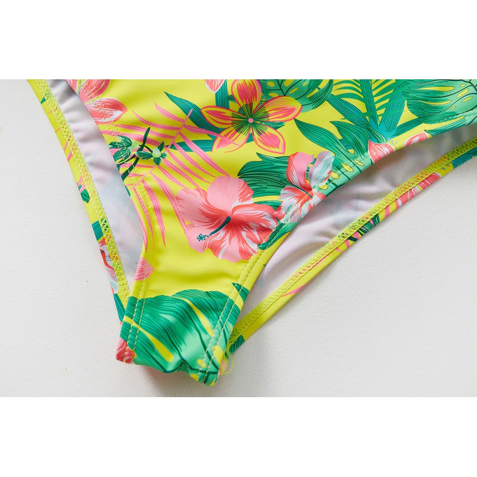 ملابس سباحة مقسمة للأطفال، ملابس سباحة كبيرة للأطفال والفتيات، حافة مكشكشة كبيرة، ملابس سباحة بيكيني للأطفال