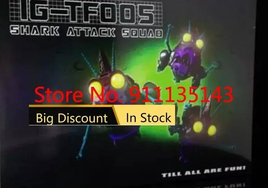 

Igear Ig-tf005 Shark Attack Squad 3 Pack Sharkticon In Stock