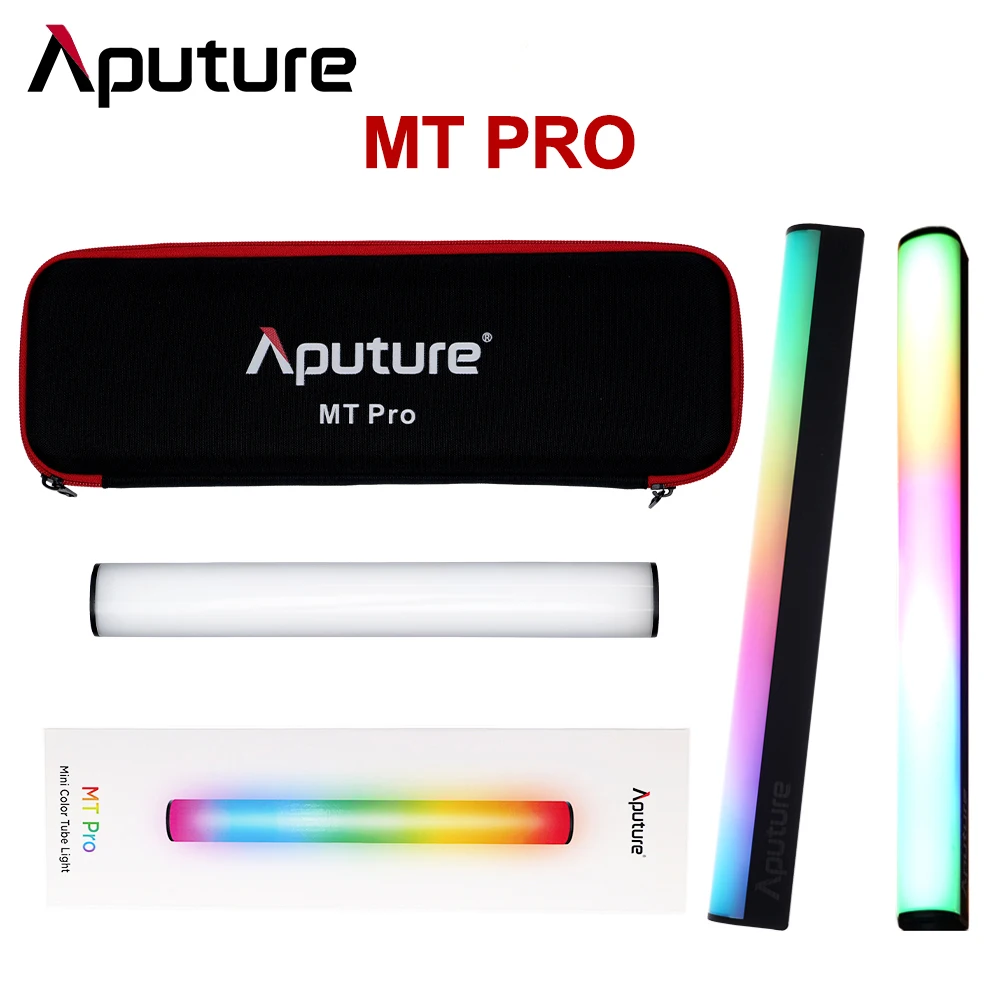 Aputure MT Pro LED RGB Tube Light B7C Photography Bulb Light AL-MC Mini Video Lighting for YouTube Video Shooting