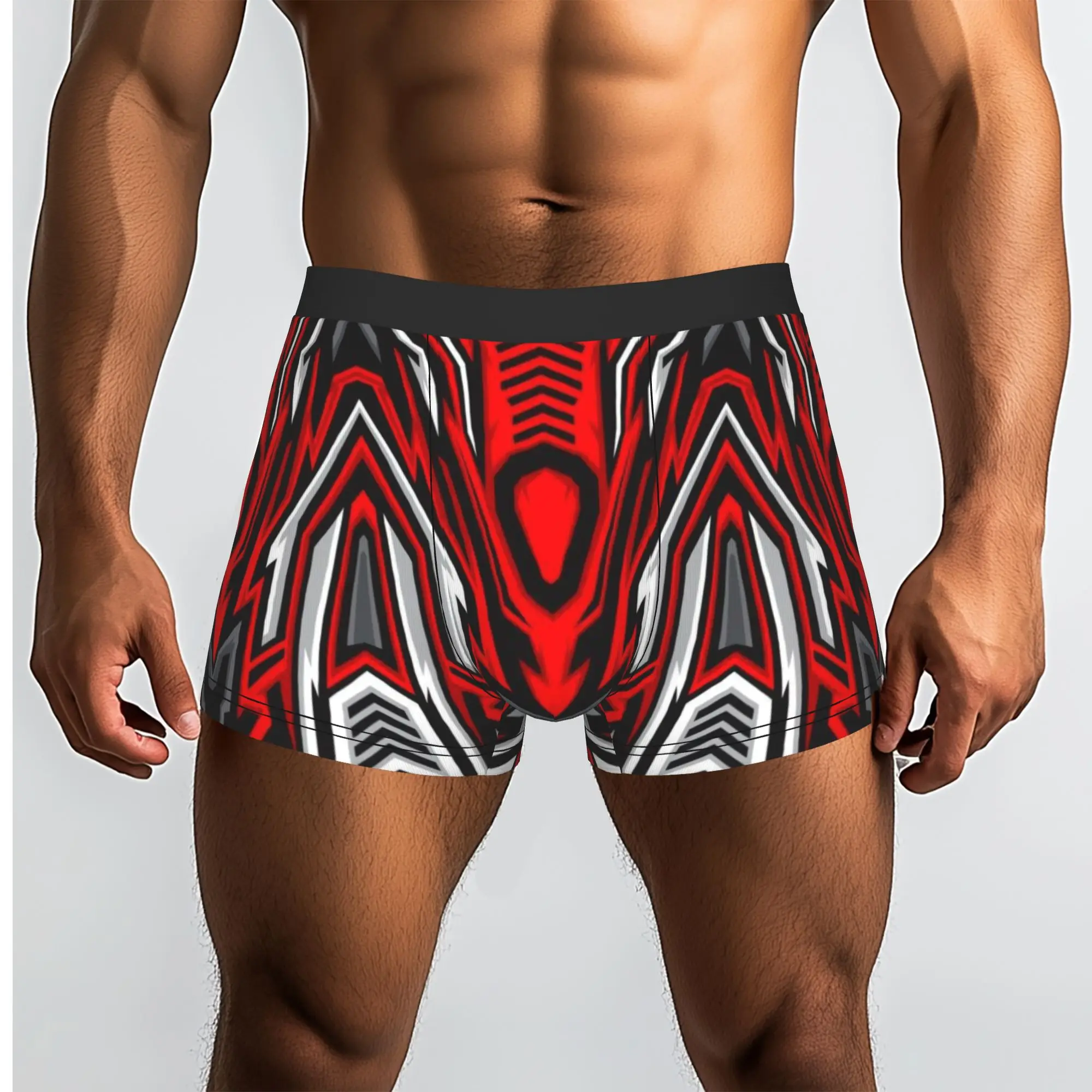 Red Racing Sport Jersey Graphic  Underpants Homme Panties Male Underwear Comfortable Shorts Boxer Briefs