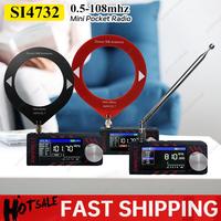 ATS MINI PRO SI4732 0.5-108MHz Pocket Mini Radio 1.9inch IPS Screen LSB USB FM AM All Band Radio Receiver SSB Radio with Antenna
