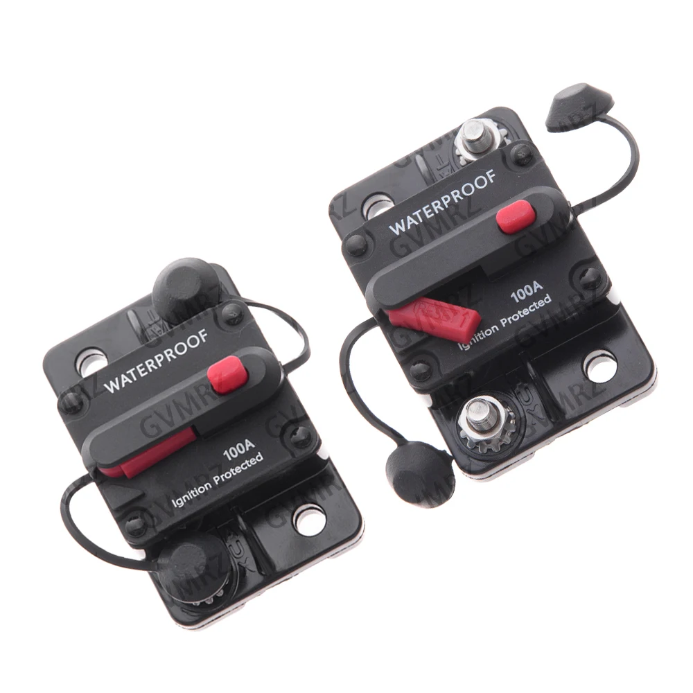 12V 24V IP68 60A 80A 100A DC Home Solar System Waterproof Circuit Breaker Reset Fuse Inverter  150A 200A 250A 300A