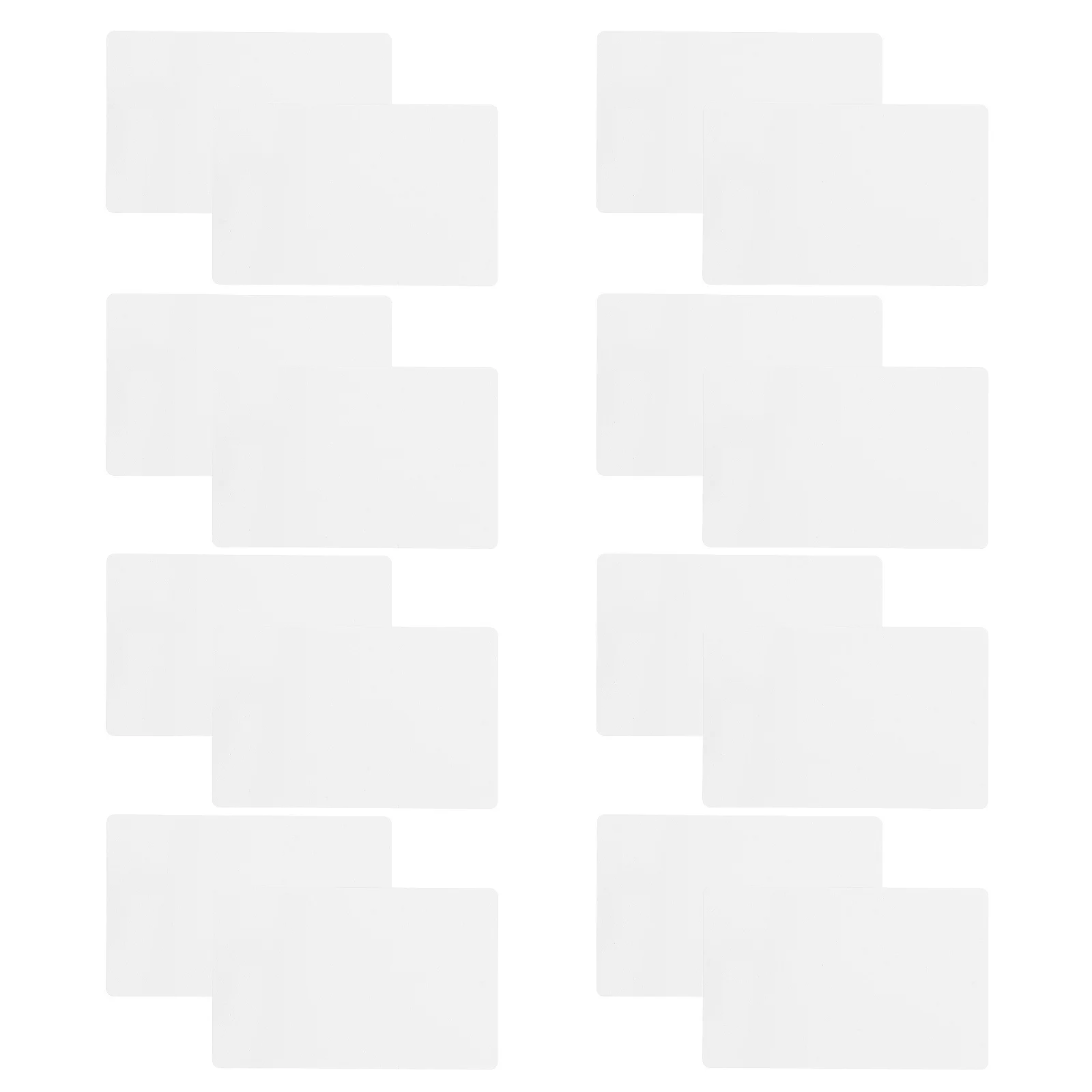 

20Pcs Sublimation Metal Business Card Blanks Aluminum Alloy Double Sided Heat Transfer Blank Cards for DIY Custom Name Business