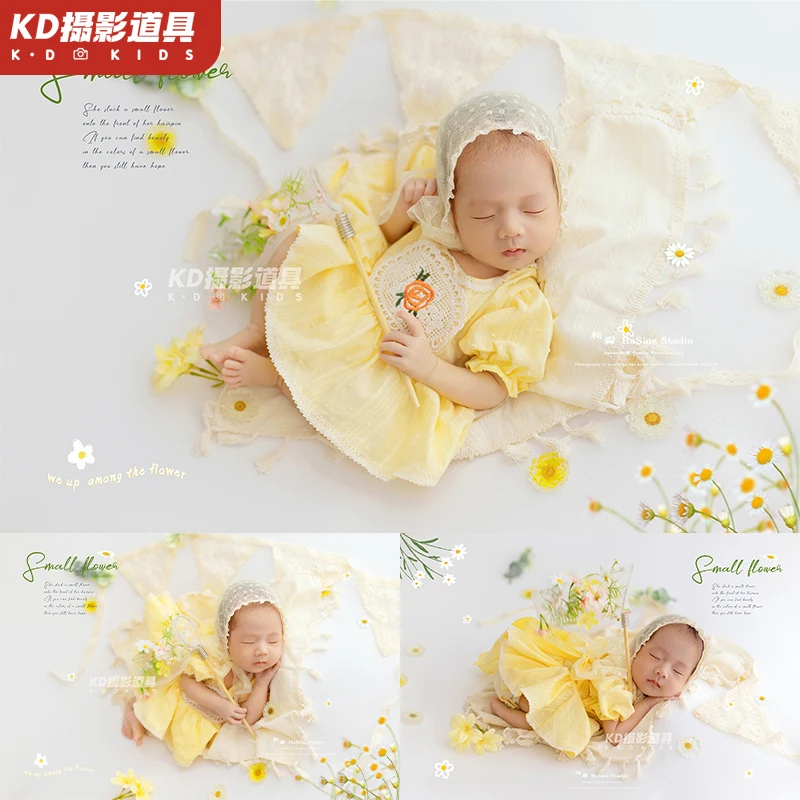 

Newborn Full Moon Photo Baby Prop Spring Studio Theme Set Baby Hundred Day Photo Costume Prop Art Photo 신생아촬영