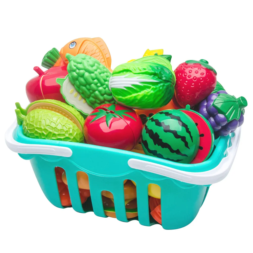 Children Simulation Kitchen Toy with Cutting Board Food Play House Simulation Toys for Toddlers Kids Boys Girls