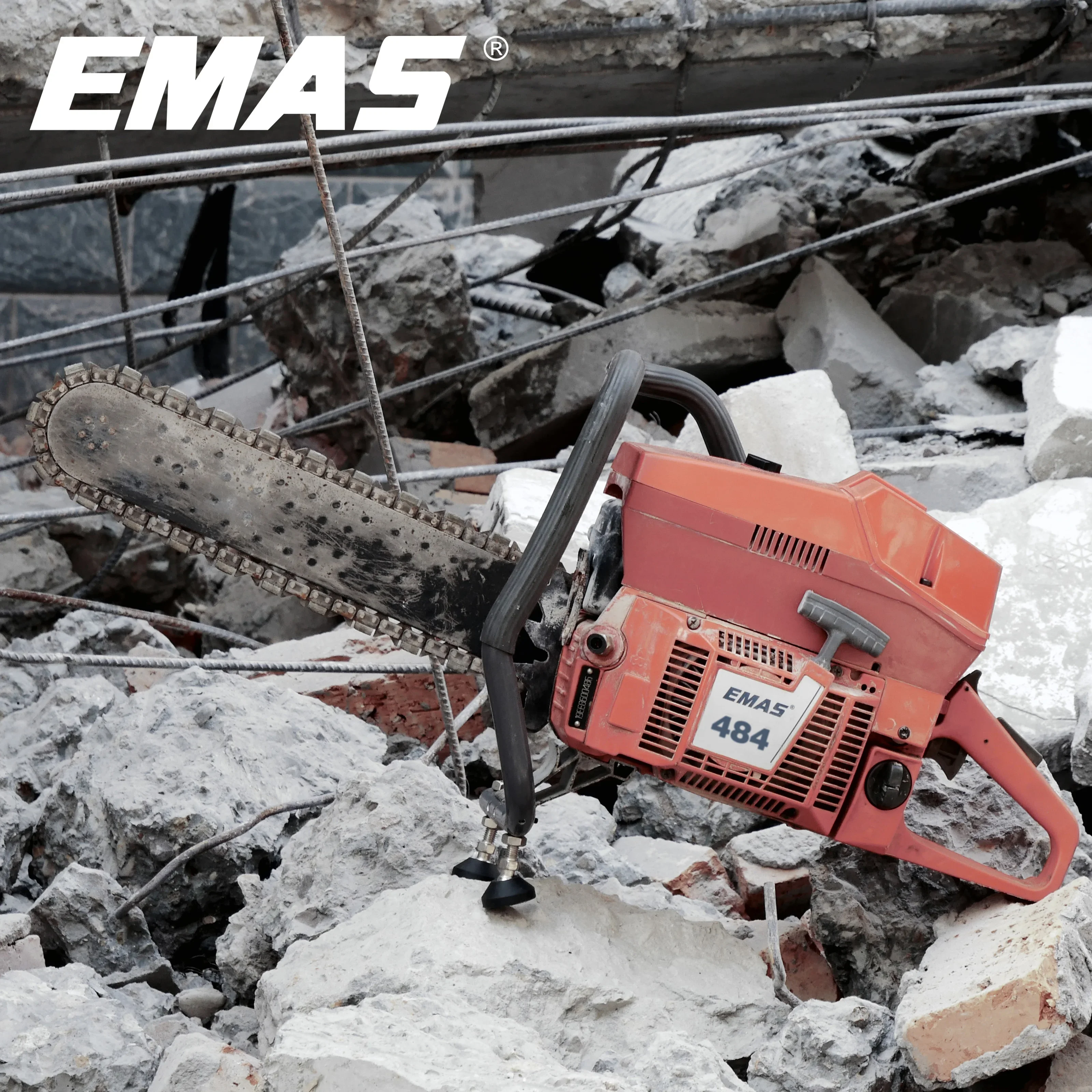 Emas Diamond Guide Plate Firefighting Rescue Concrete Cutting Chainsaw EMT840 84cc