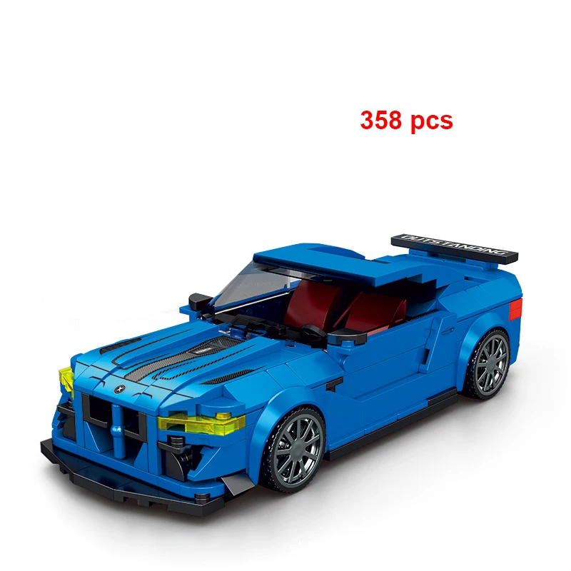 Speed Champion Technical Car Building Blocks City Vehicle Garage Car Carro Rennau Voiture Vehicle MOC Racing Creative Toys