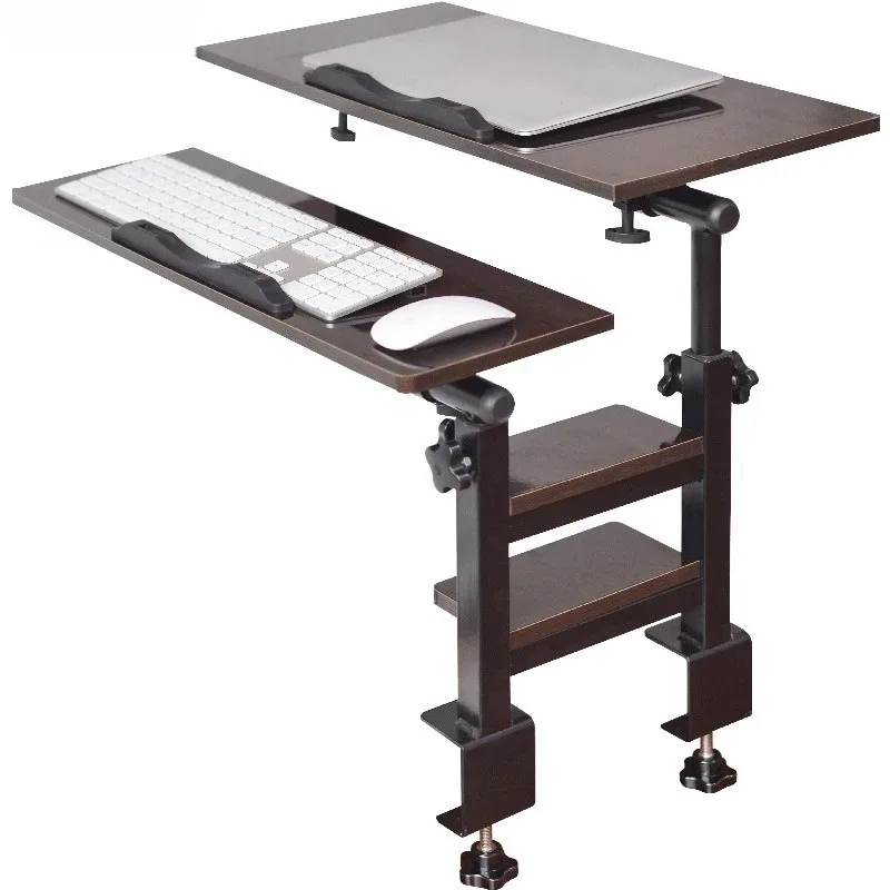 

BM-20 METAL MDF Desk/ Bed Side Book Reading Mount Clamp + Keyboard Stand Height Adjust 700-900mm Tilt Simple 0-60mm Desk/bed