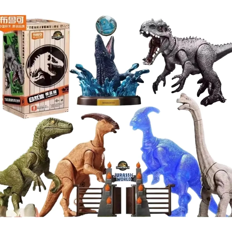 Blokees Jurassic World Surprise Edition Series 2 Dinosaur Blind Box T Rex Building Blocks Toy for Kids