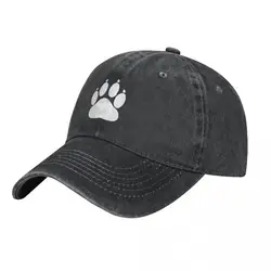 Paw Print Baseball Cap Furry Fandom Running Hippie Breathable Washed Hip Hop Hats Female Male y2k Cool Print Baseball Caps