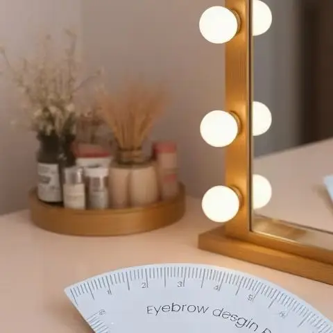 

Fast Drawing Eyebrow Design Ruler Microblading Mapping Tool Shaping Permanent Makeup Drawing Guide Ruler Tattoo Supplies Reuse