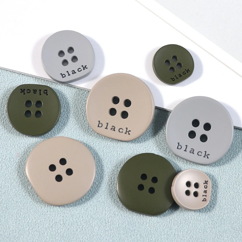 

Custom Buttons for Women's Men's Jacket Plastic Resin Button Customized Engraved Name Text LOGO Buttons for Clothes