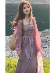 2026 new chinese style modern improved daily hanfu ethnic style solid color gentle zen garment literature art retro fairy hanfu