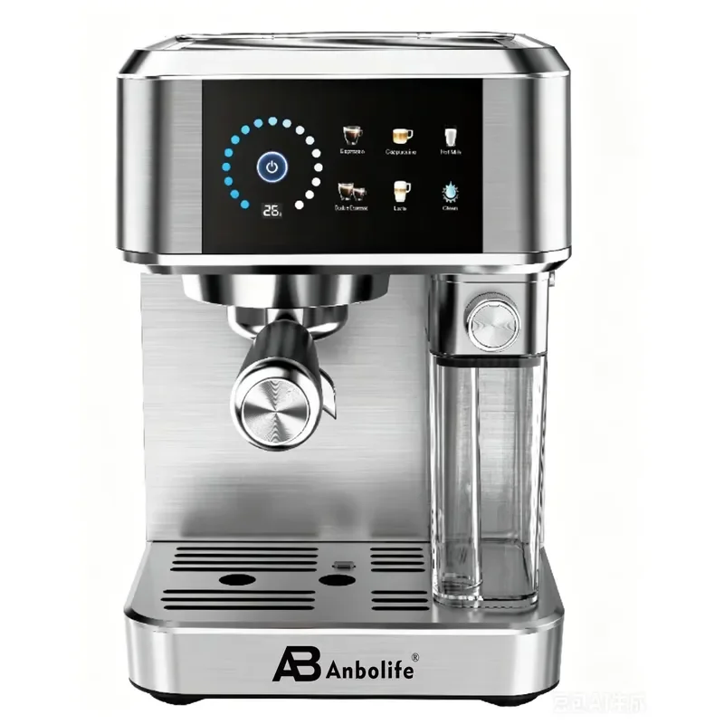Anbolife Touch Screen Espresso Coffee Machine 20 Bar | Full Metal Housing Espresso Machine with Milk Frother CE / GS / LFGB