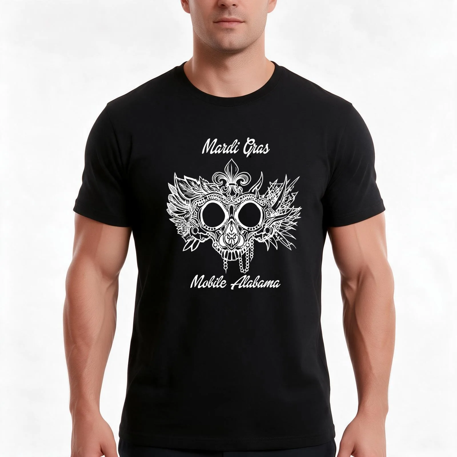 Debauchery Mask 2 T-Shirt, Summer Casual Cotton Tee, Oversized Streetwear Tops, Vintage Graphic Print, Loose Fit Short Sleeve