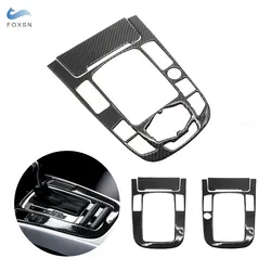 For Audi A4L A5 2009 2010 2011 2012 2013 2014 2015 2016 / Q5 2010 - 2018 Carbon Fiber Center Console Gear Shift Panel Cover