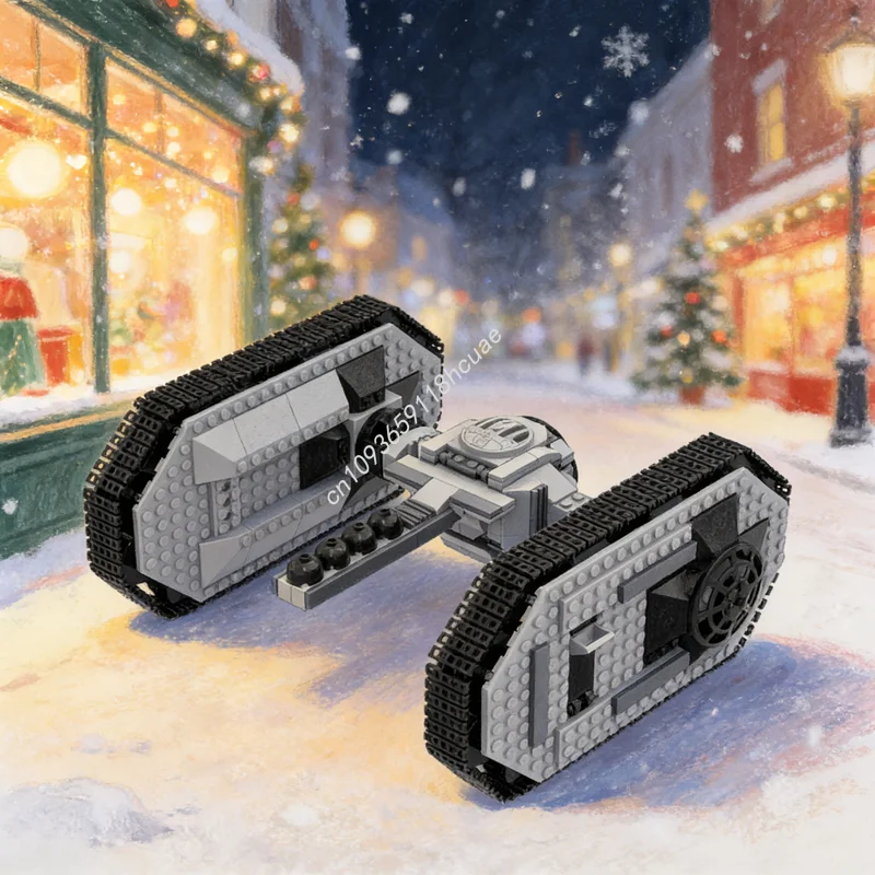 

648 шт. MOC Star Battle Century Tank Tie Гусеничная модель игрушки Строительные рождественские подарки Блоки Архитектура DIY Творческая идея