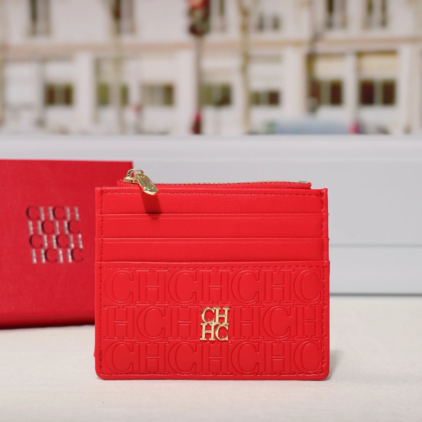 CH Portable Women's Wallet Exquisite Urine Decoration Durable and Elegant Brand Design Letter Decoration Zipper Card Bag