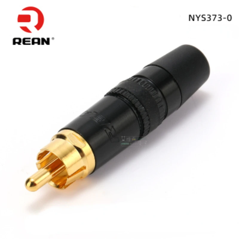 1pcs/10pcs REAN NYS366 NYS373 lotus connector RCA audio and video plug AV gold-plated fever DVD welding