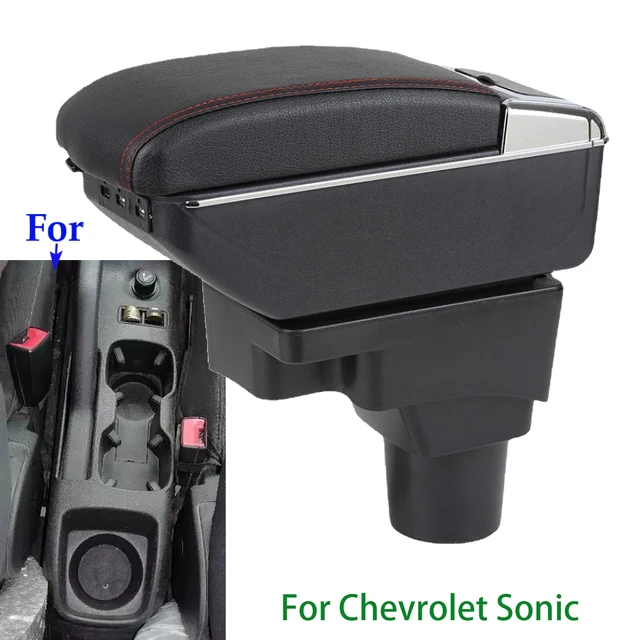 Do Chevrolet Sonic Podłokietnik Do Chevrolet Aveo Lova T250 T300 Podłokietnik samochodowy Automatyczny schowek Dedykowane akcesoria samochodowe do wnętrza