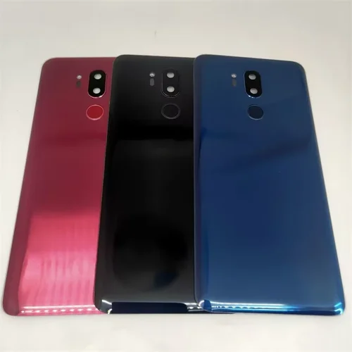 LG G7 ThinQ 유리 후면 배터리 커버, 문짝 패널 하우징 케이스, 카메라 렌즈 지문