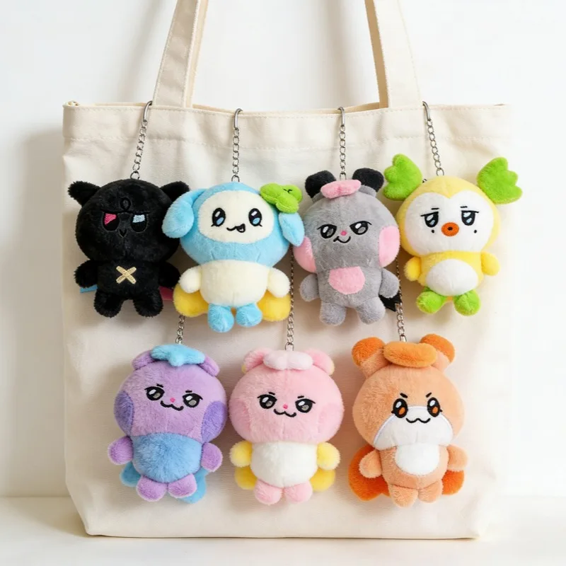 

Новые плюшевые игрушки ATEEZ: милые плюшевые брелоки MIGHTEEZ для сумок и телефонов, Aniteez, кавайные мультяшные мягкие игрушки-мини-куклы