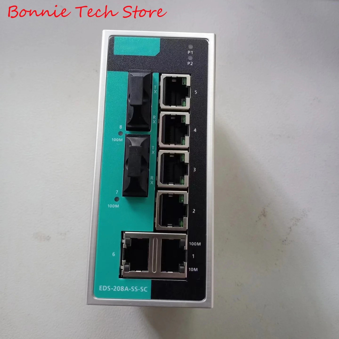 

EDS-208A-SS-SC for Moxa Unmanaged Ethernet switch with 6 10/100BaseT(X) ports, 2 100BaseFX single-mode ports with SC connectors