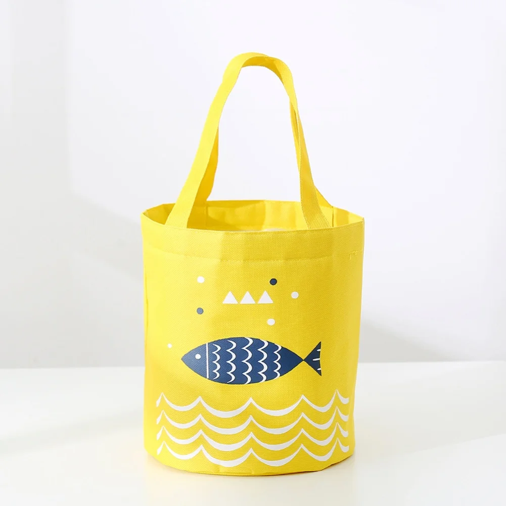 For Outdoor Events Yellow Gray Blue Large Capacity Tote Stylish Insulated Lunch Bag Lunch Bag Meal Carrier Spacious Interior
