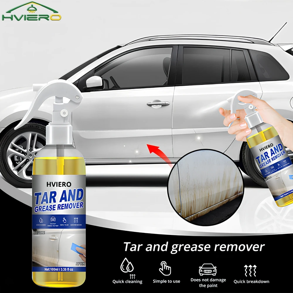 100ml Car Oil Tar Remover Solvents Based Spray Grease Police Degreasers Cleaner Kitchen Home Dilute Dirt Cleaning Polish Paint