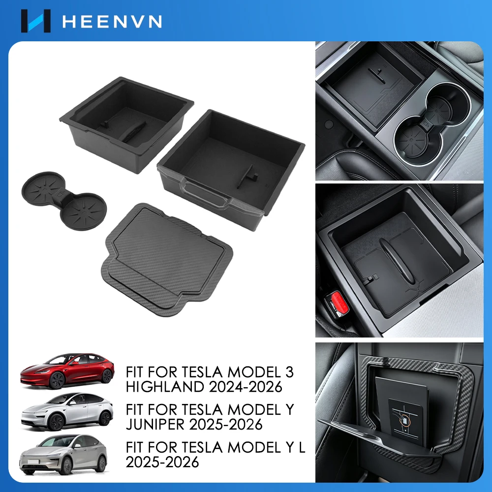 heenvn-para-tesla-model-y-juniper-model-3-highland-model-yl-2026-2025-caja-de-almacenamiento-abs-para-reposabrazos-central-caja-oculta-organizador-de-portavasos