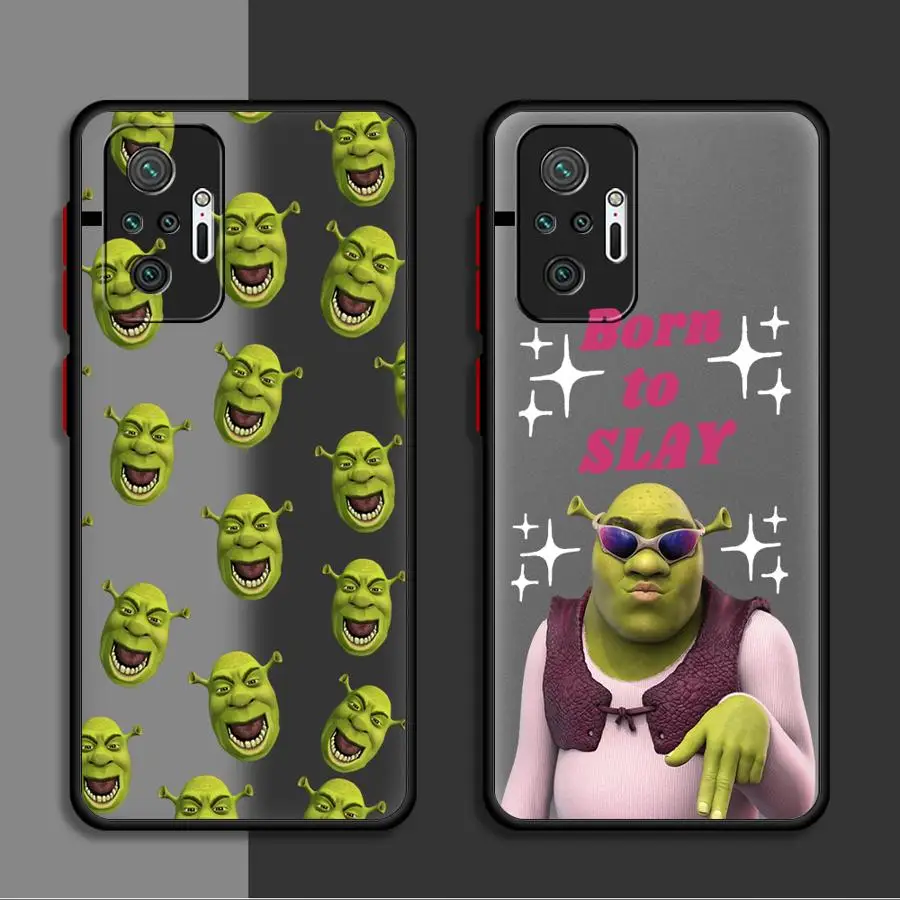 Capa macia para Xiaomi Redmi 10 A1 A5 A2 K40 Pro 9 Cute Fun M-MovieS S-Shreks