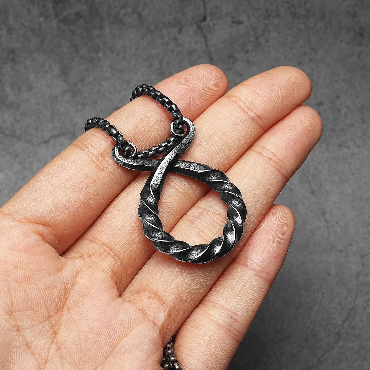 Troll Cross Ancient Amulets Men Necklaces Stainless Steel Pendant Chain Women Punk Fashion Jewelry Accessories Gifts Wholesale
