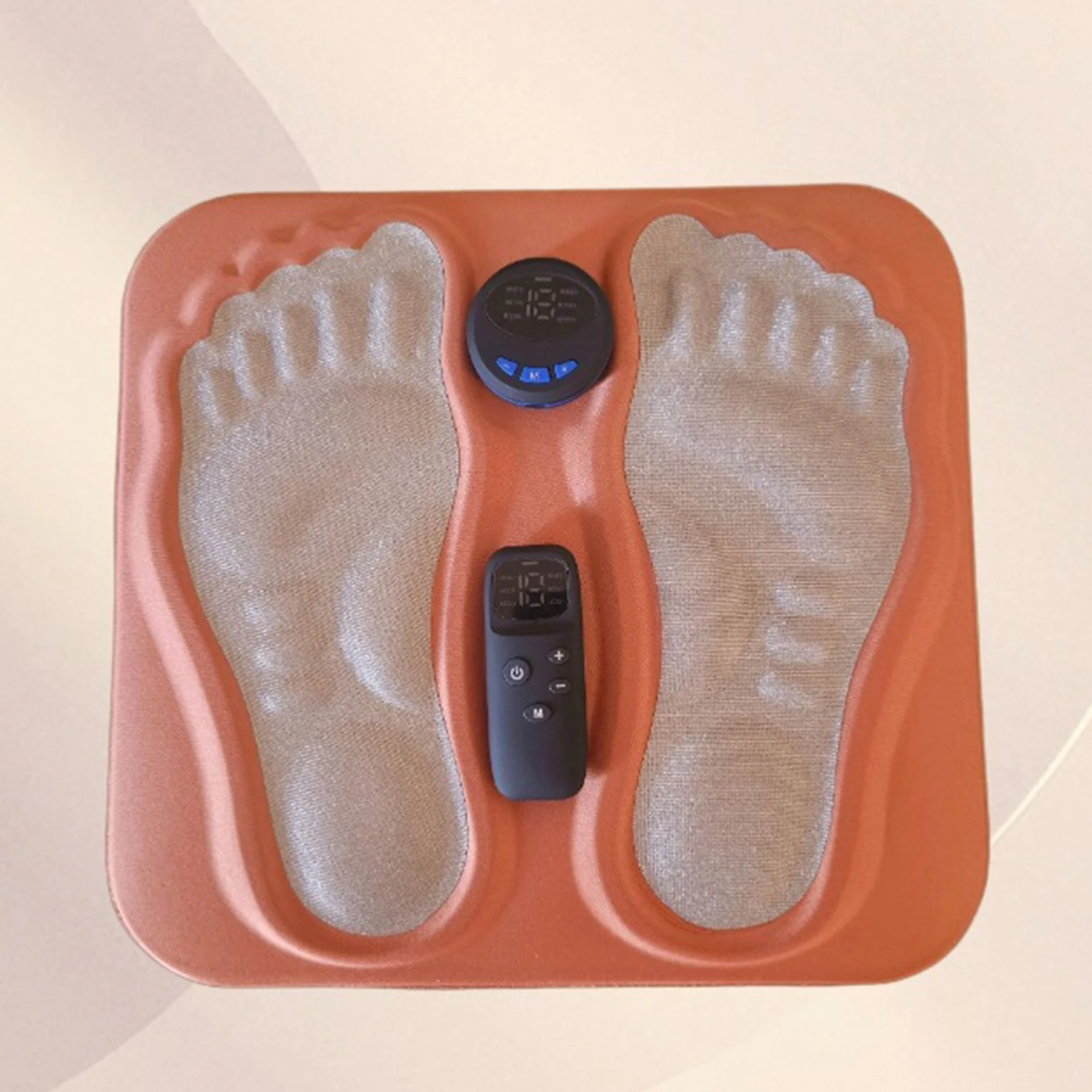Appareil de Massage des pieds 3D avec 6 programmes, 15 intensités, stimulateur musculaire Portable et Rechargeable pour la maison, les voyages, les chevilles et les jambes arrière
