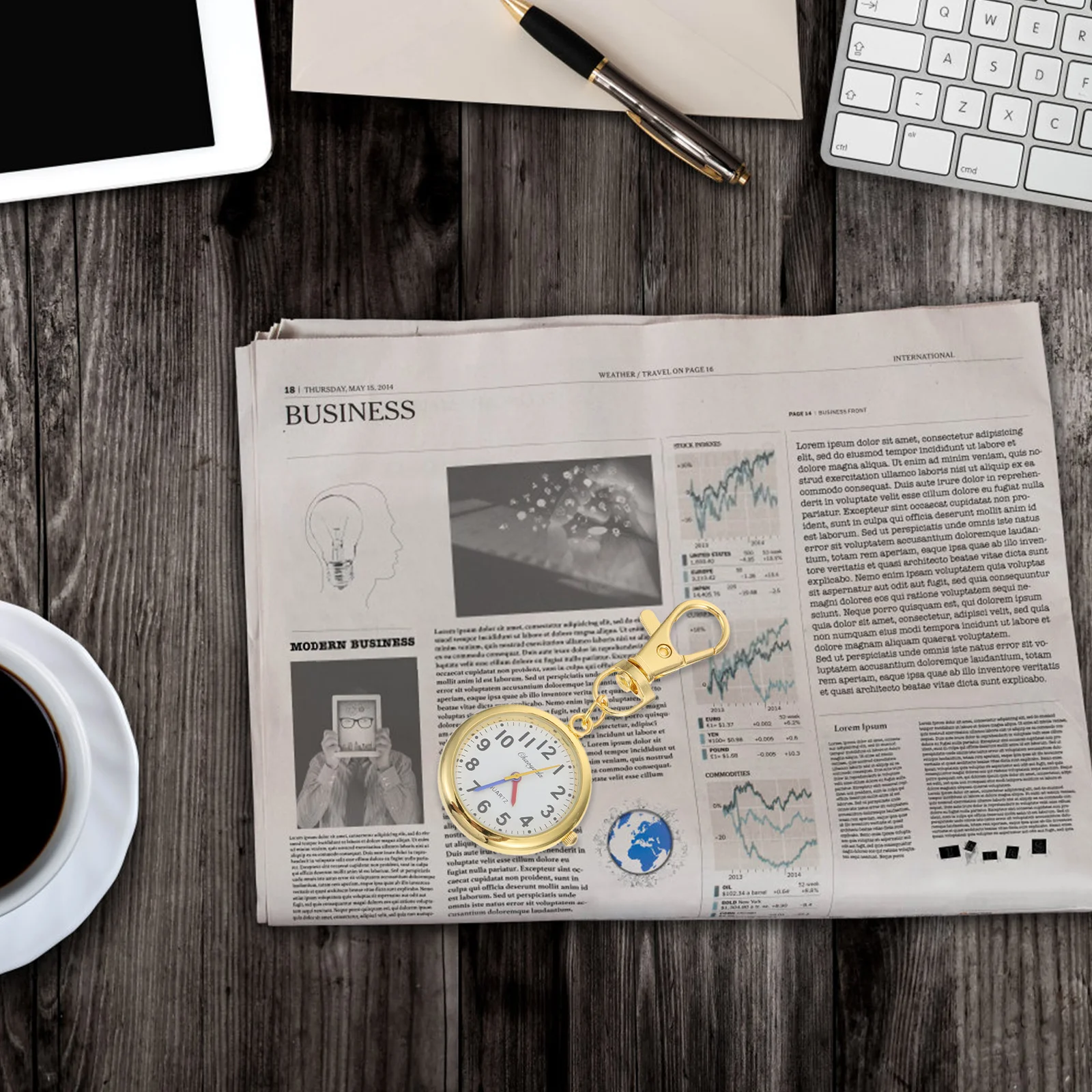 1 pc Large Digit Number Watch For Kids Elderly Alloy Pocket Watch Portable Simple Design Children Gift Big Numbers Student