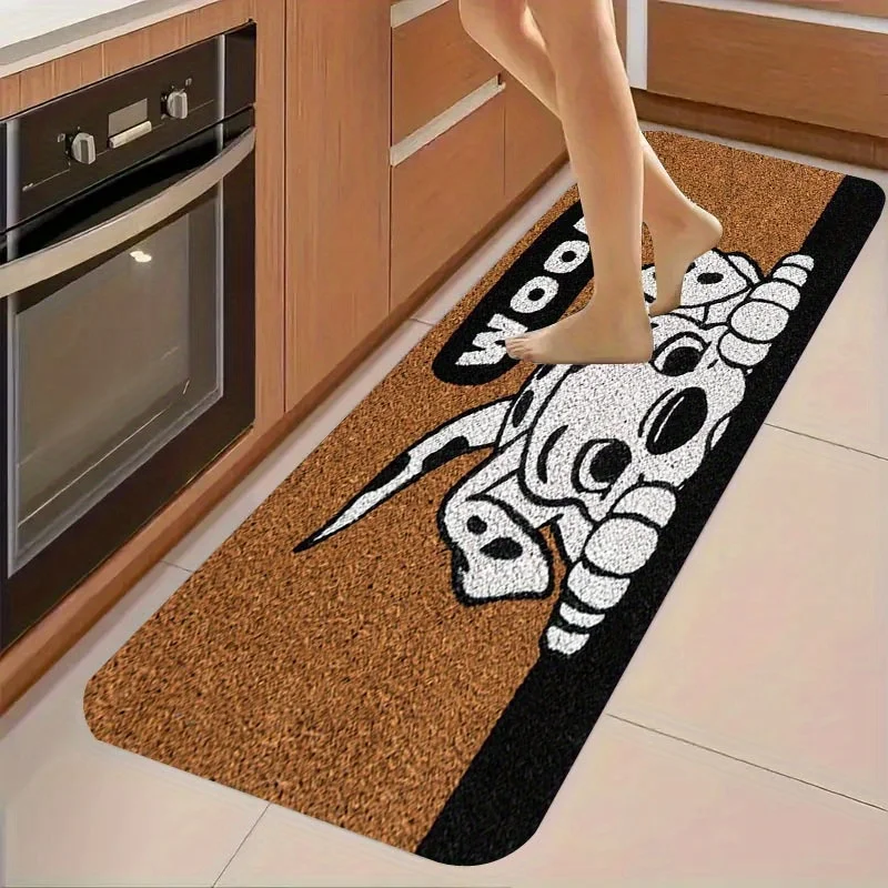 VIKAMA 1/2 قطعة سجادة كلب لطيفة ناعمة لتخفيف الضوضاء سجادة أرضية المطبخ للحمام ، سجادة باب المدخل ديكور المنزل #3