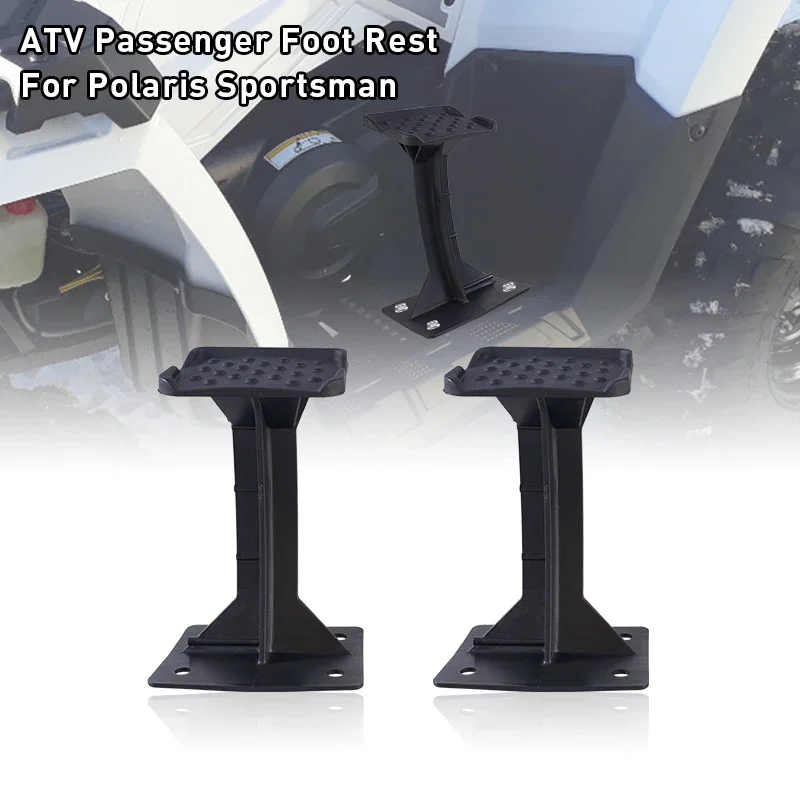 Black ATV Passenger Foot Rest For Polaris Sportsman 570 450 H.O. 2021-2025