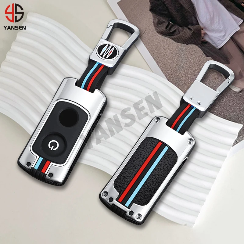 NEW Alloy Key Case Cover Keychain For For Yamaha Nmax NVX NVX155 QBIX AEROX XMAX XMAX300 JAUNS Key Holder Accessories