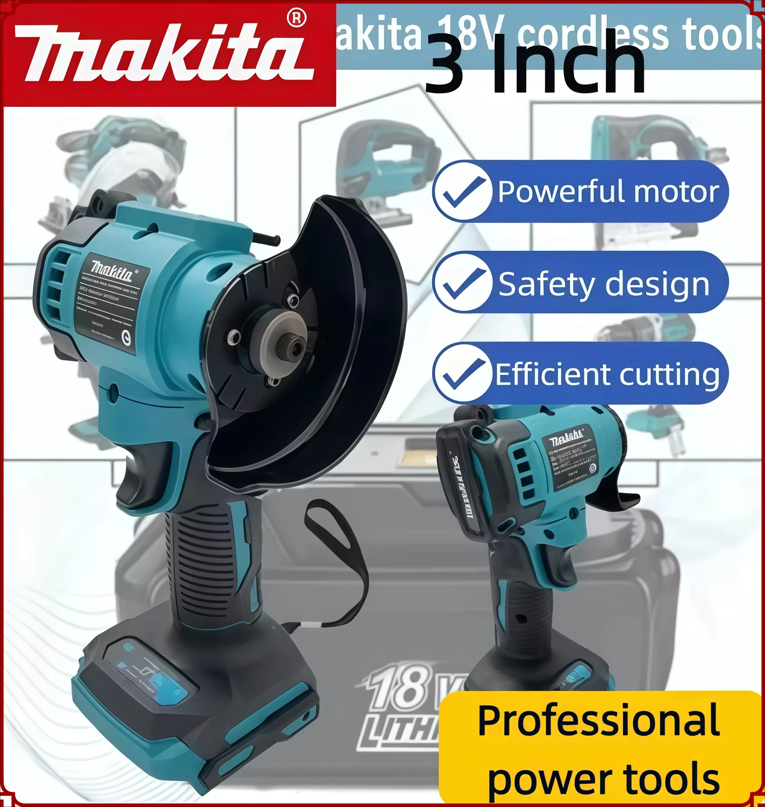 マキタ-3-インチ-アングル-グラインダー-コードレス-アングル-グラインダー-コードレス-3-インチ-electirc-カットオフツール-切断丸鋸-パワーツール